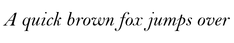 Preview of Bell MT Italic