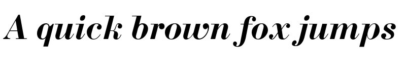 Preview of BodoniC Bold Italic