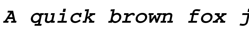 Preview of CourierC Bold Italic