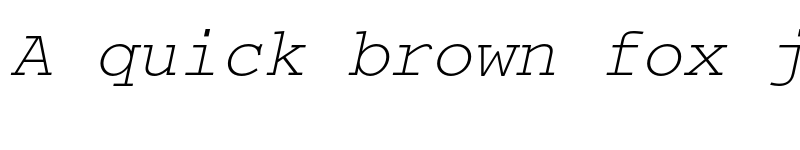 Preview of CourierC Italic
